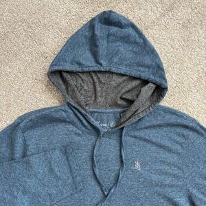 Lions Crest English Laundry Hoodie Men's XL Teal/Blue Pullover Kangaroo Pocket